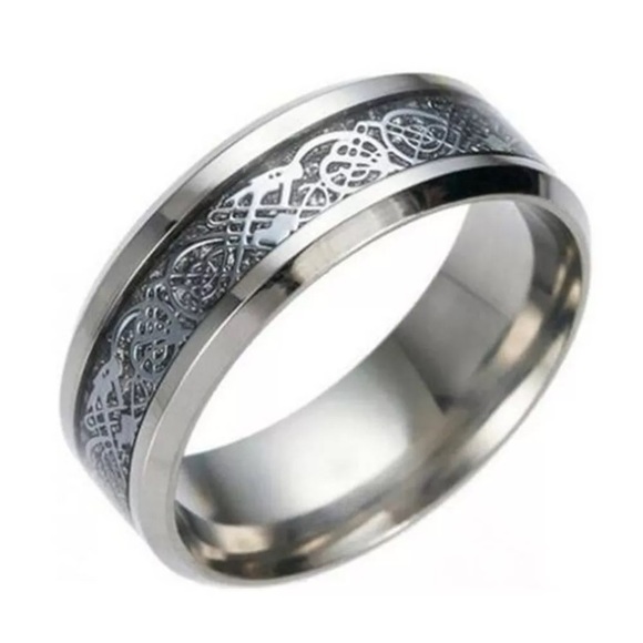 Jewelry - Silver Dragon Stainless Steel Ring